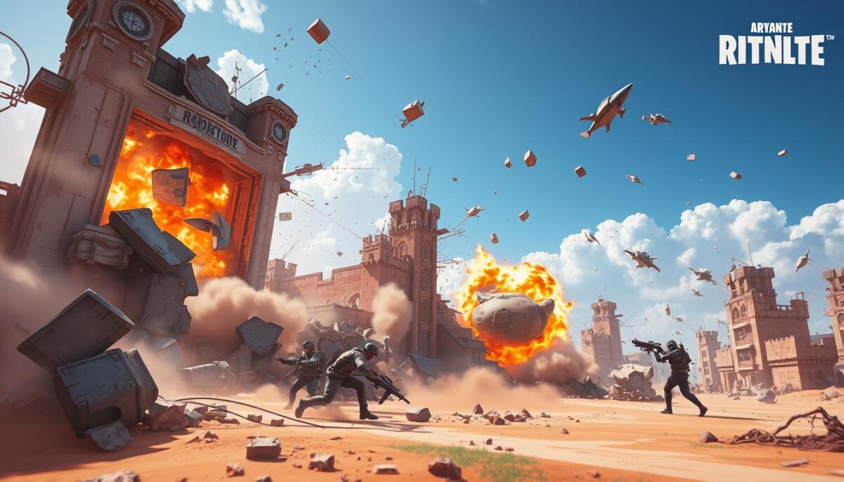 Ambientes destrutíveis em battle royale