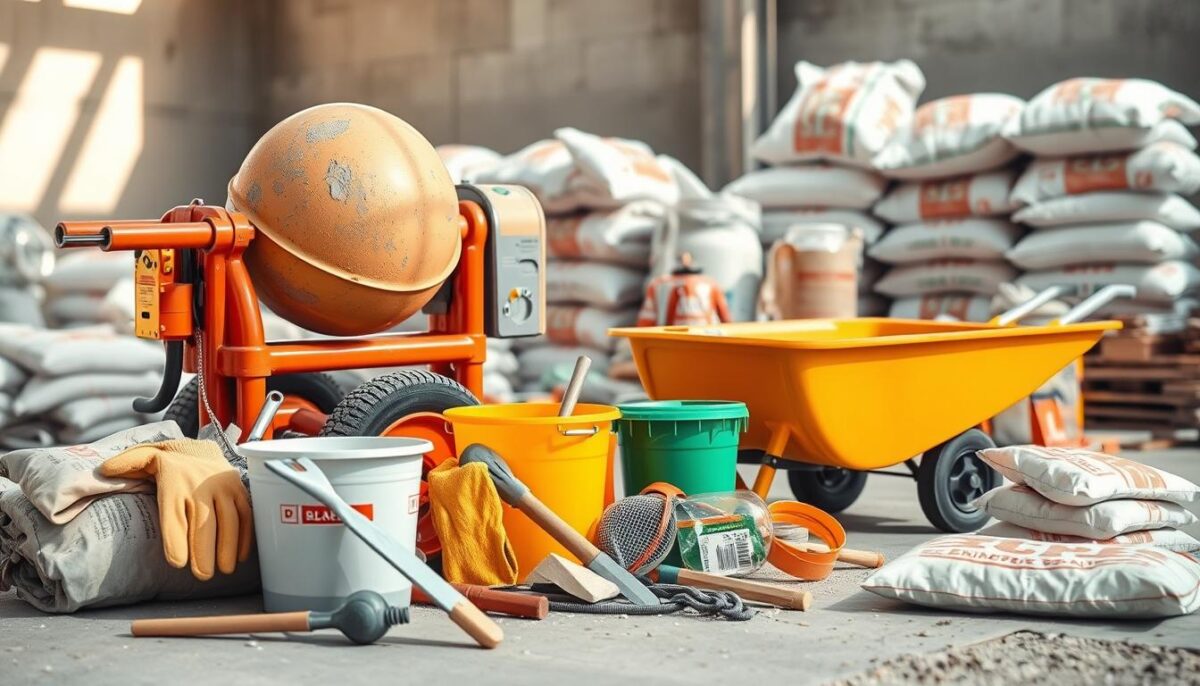 Equipamentos para traço de concreto