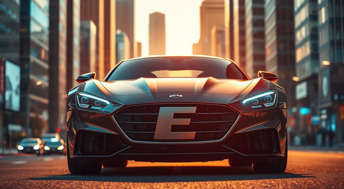 Carro com a letra E: exemplos para Stop