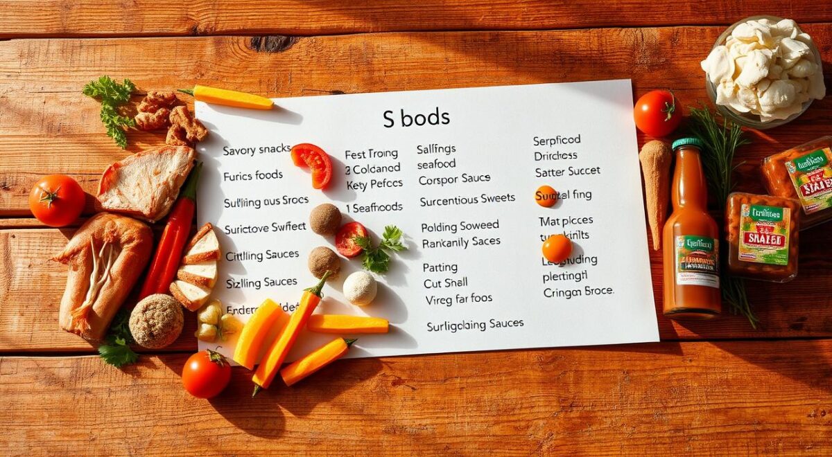 Comida com a letra S: exemplos para Stop