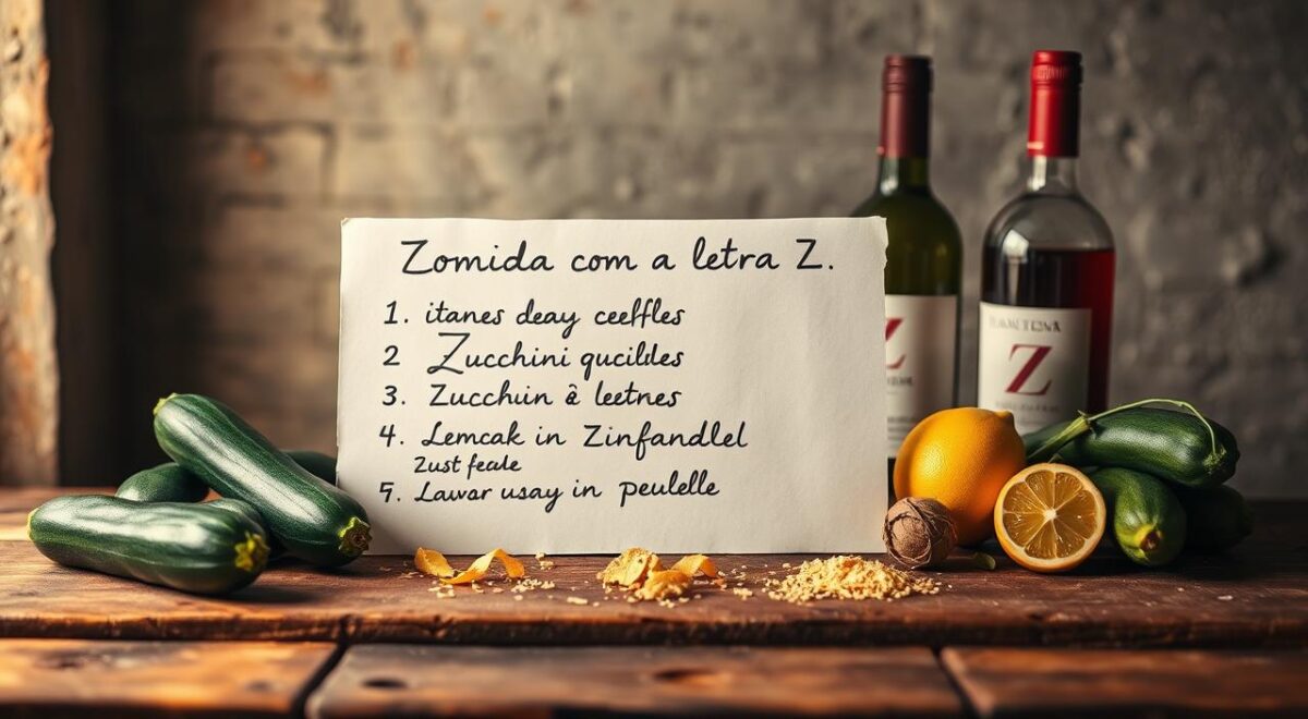 Comida com a letra Z: exemplos para Stop Comida com a letra Z: exemplos para Stop