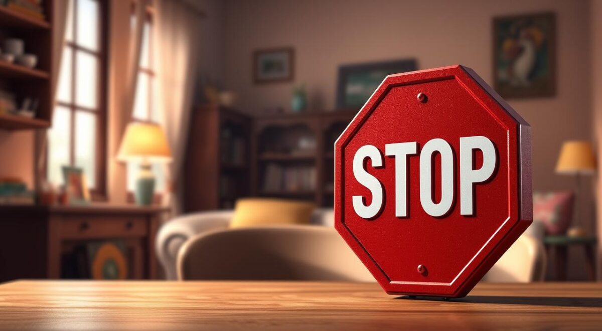 Objeto com a letra A: exemplos para Stop