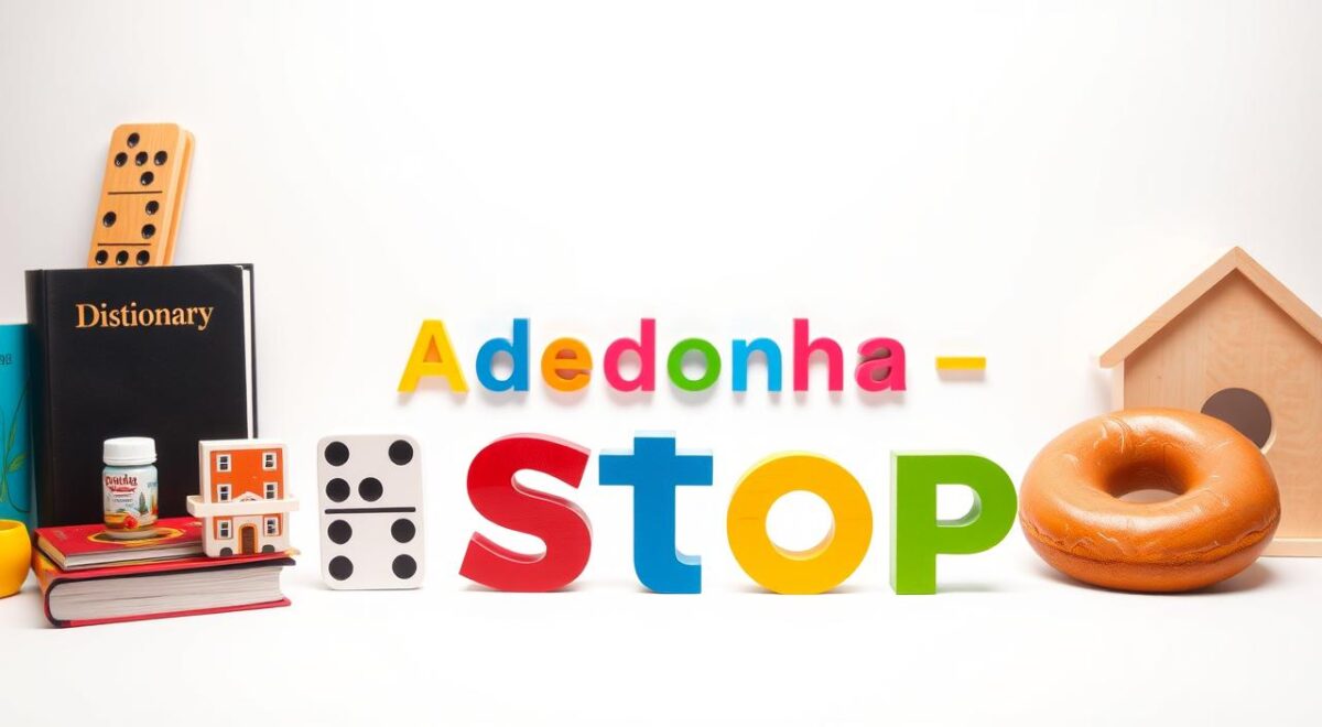 Objeto com a letra D: exemplos para Stop