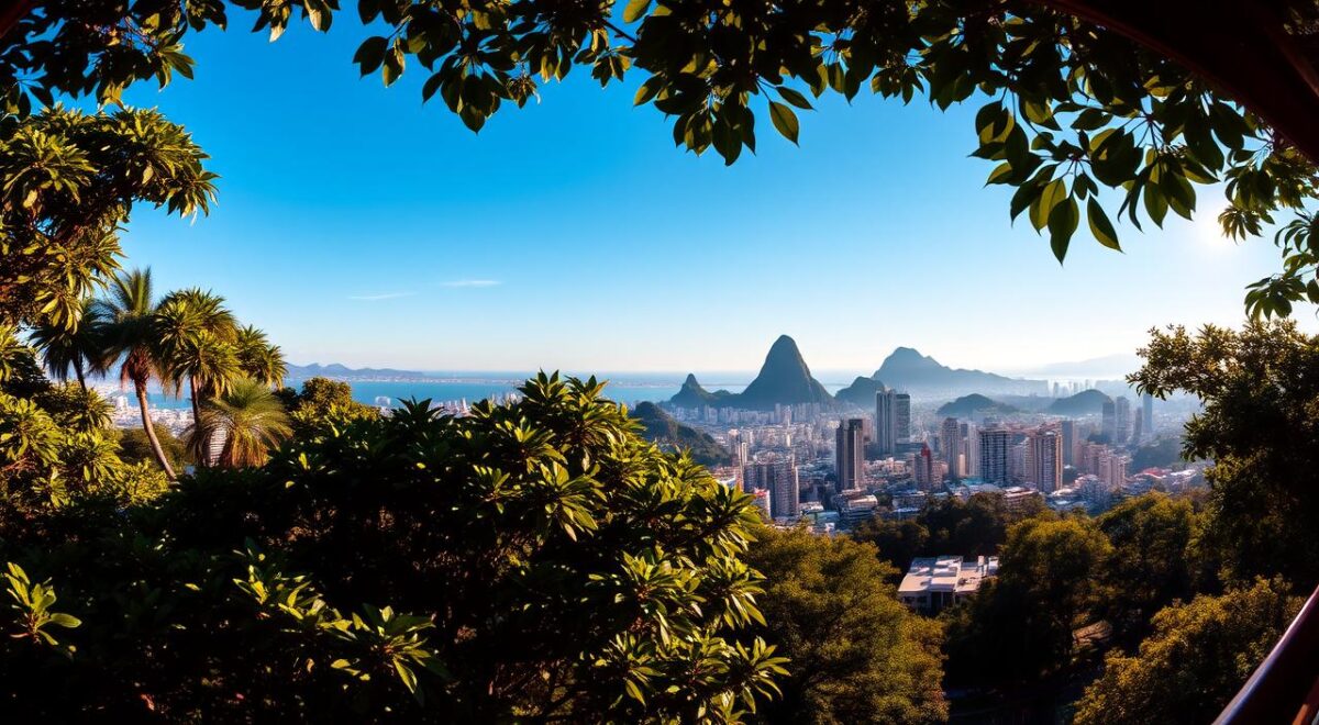 Vista privilegiada do Rio de Janeiro do Bosque Bar