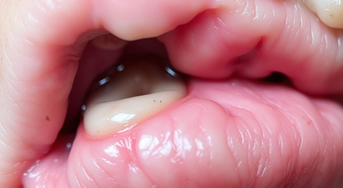 bolha de pus na gengiva