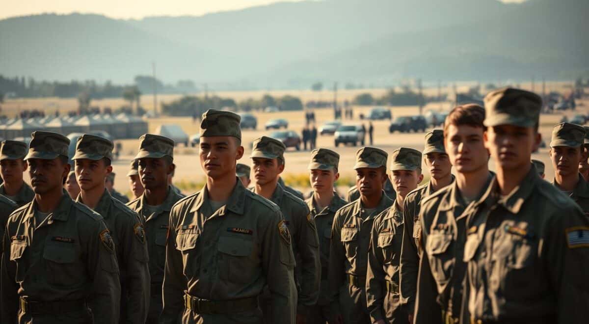 Elenco de Recruta: Personagens da Série Militar elenco de recruta