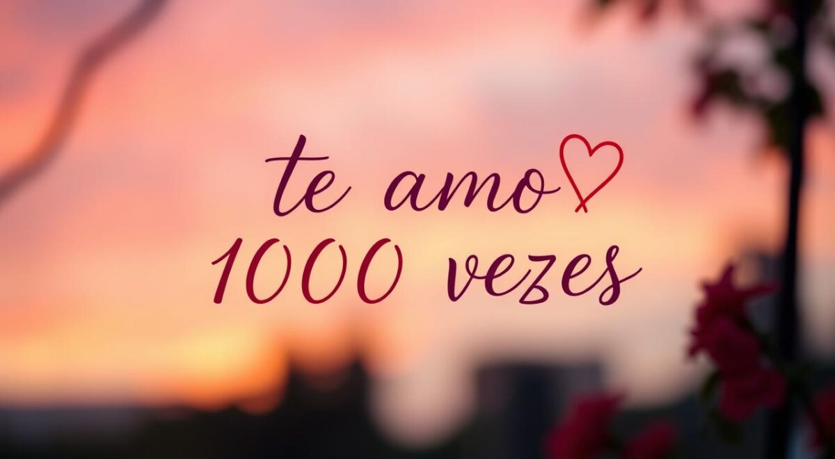 te amo 1000 vezes