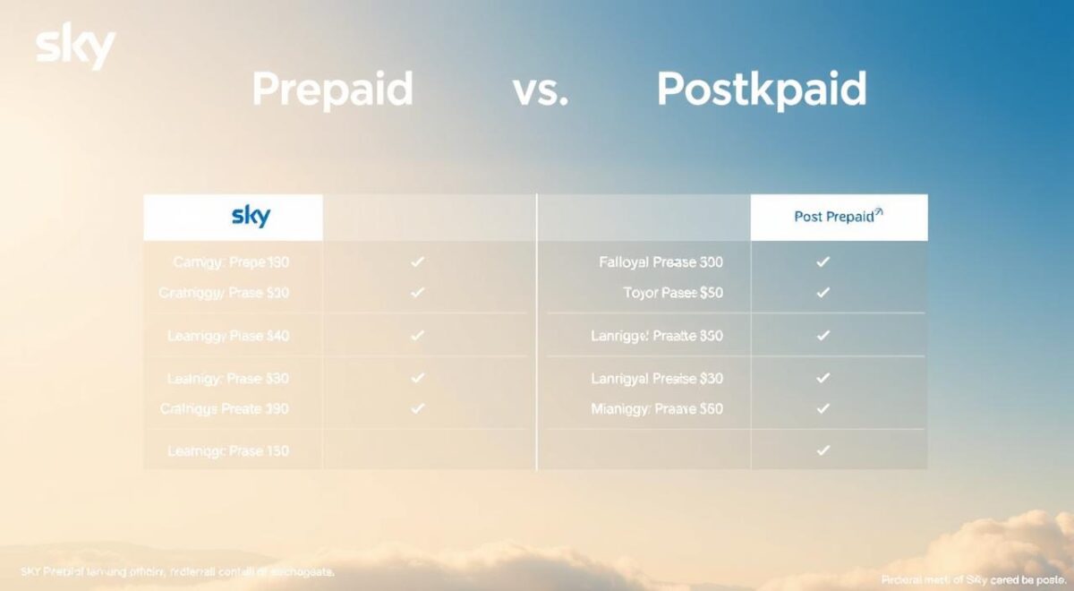 Diferença entre Sky Pré-Pago e Pós-Pago
