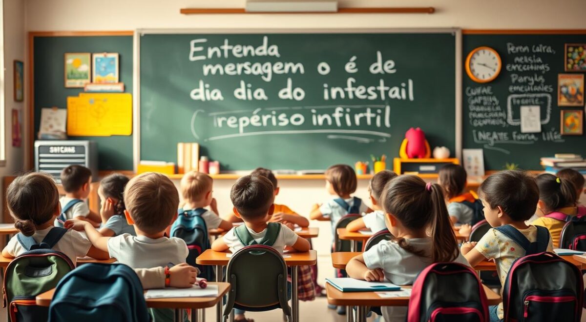 Entenda o que é mensagem dia do professor infantil