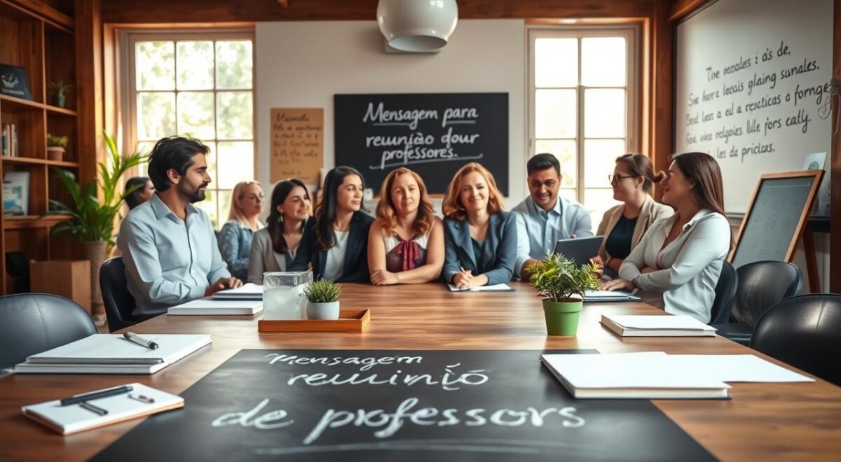 mensagem para reunião de professores: passo a passo completo