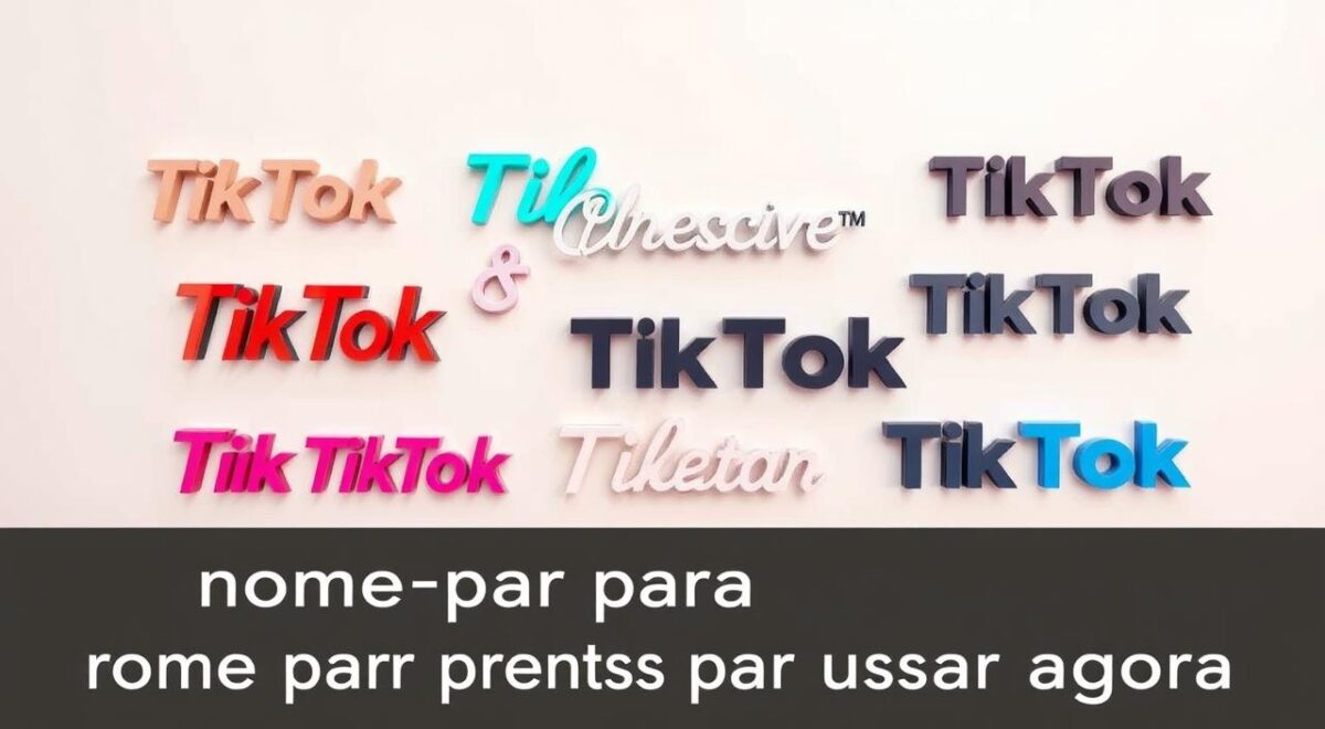 nome para tik tok prontos para usar agora