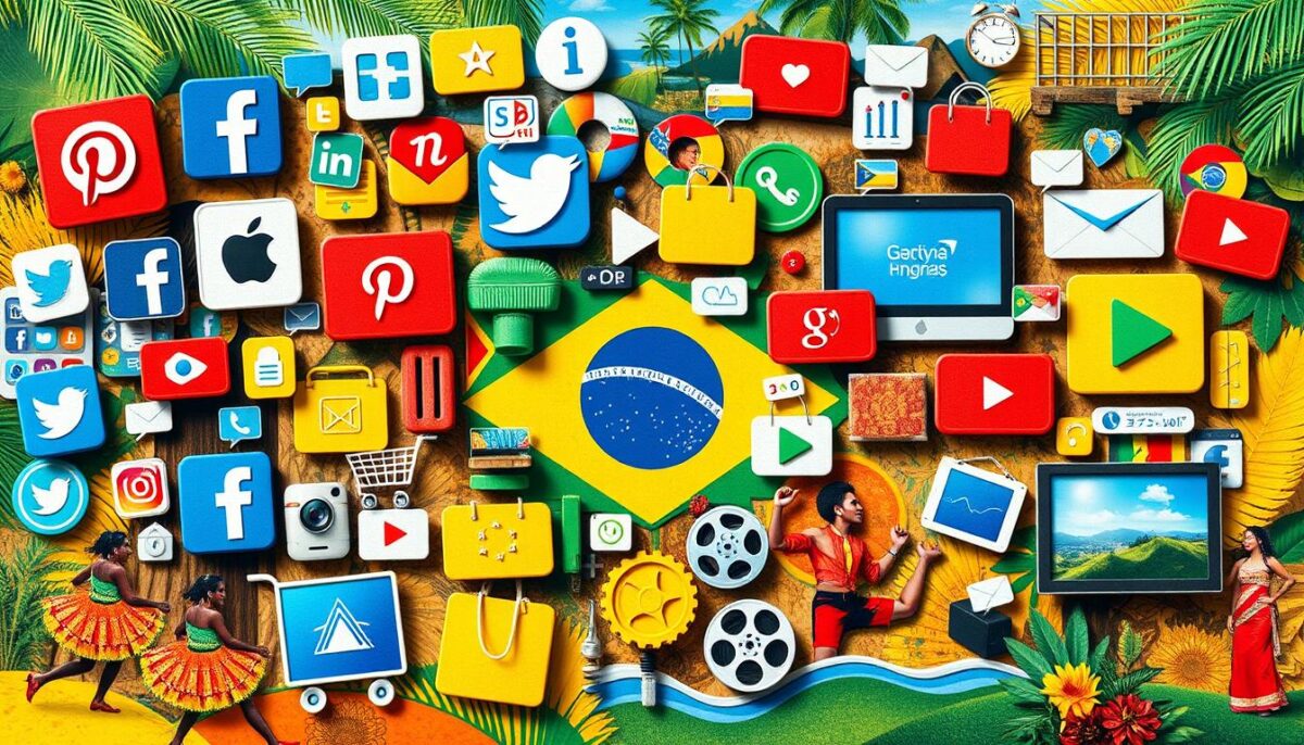 Tipos de sites mais acessados no Brasil