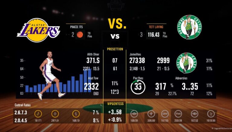 Estatísticas de jogadores da partida Lakers x Boston Celtics