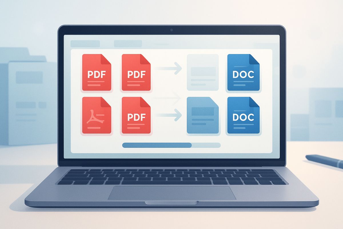 Como converter PDF em Word de uma só vez