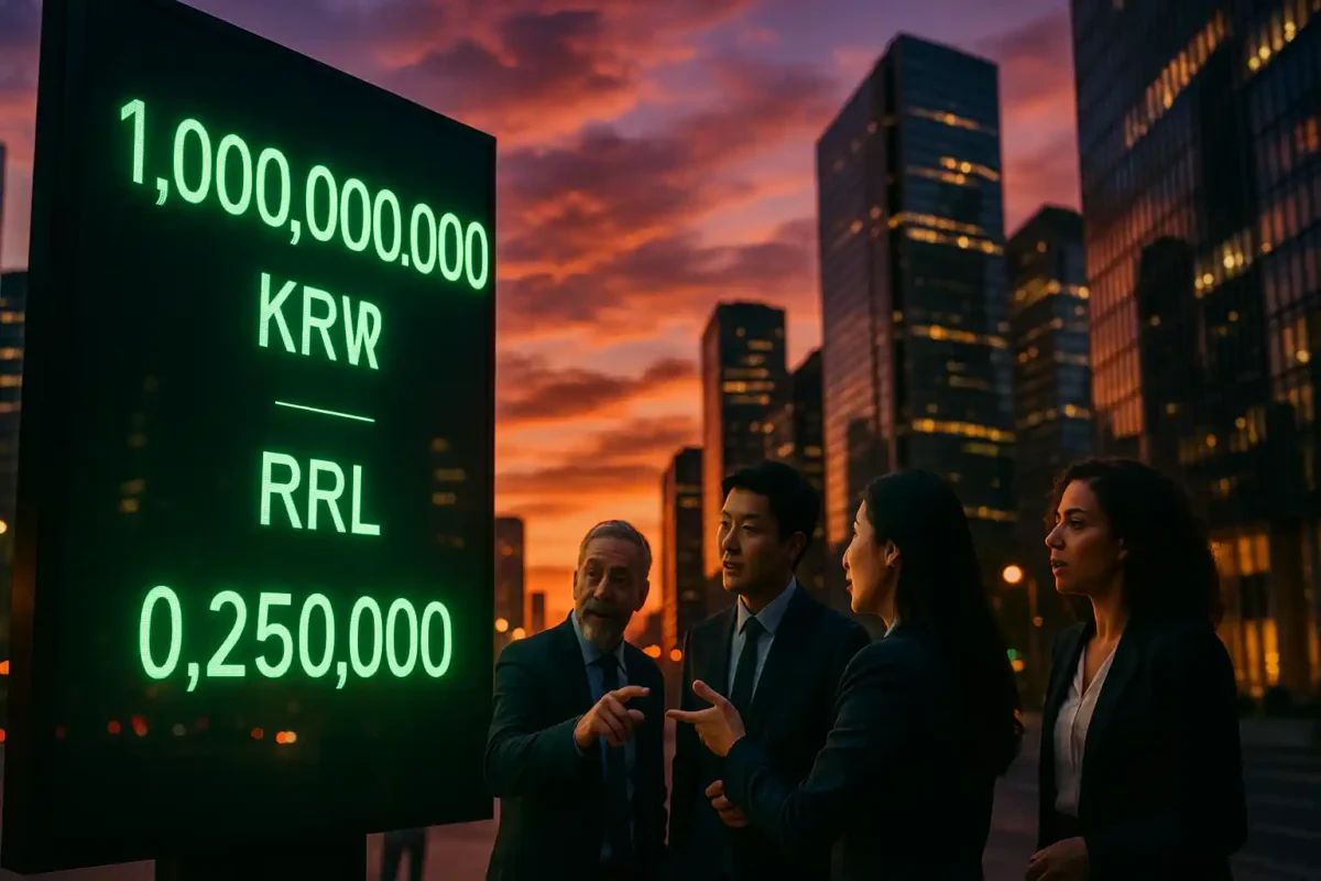 1 bilhão de wons em reais: quanto vale e o que afeta a cotação
