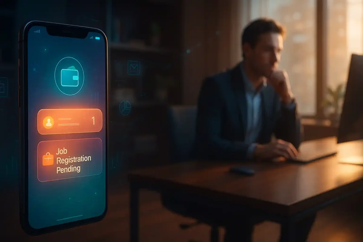 Quanto tempo leva para o registro aparecer na carteira?